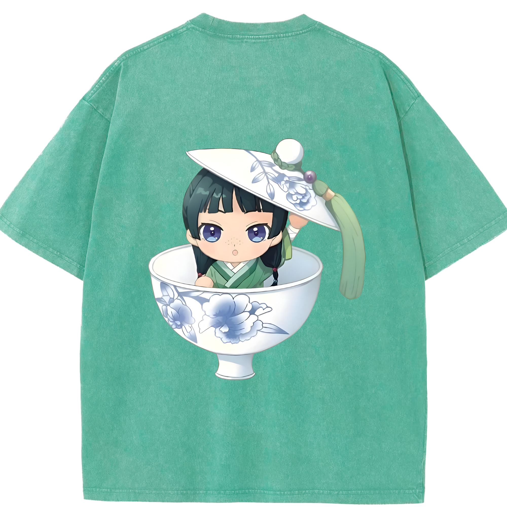（画像用） 薬屋のひとりごと The Apothecary Diaries 綿100% ヴィンテージ風 半袖Tシャツ（背面プリント）